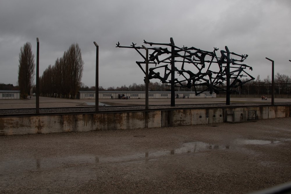 Dachau,,Germany,-,November,25,,2017:,Sculpture,Memorial,Commemorating,Holocaust